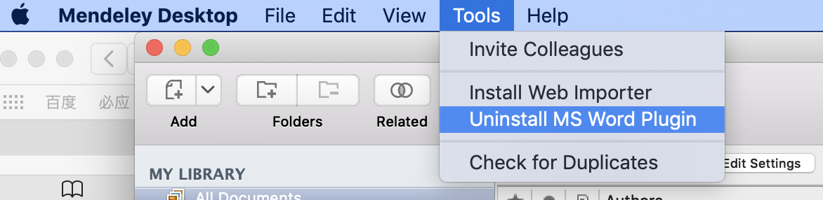 mendelye word plugin for mac