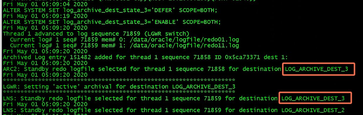DG build error ORA-16047: DGID mismatch between destination setting and ...