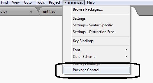 Package-Control-Menu