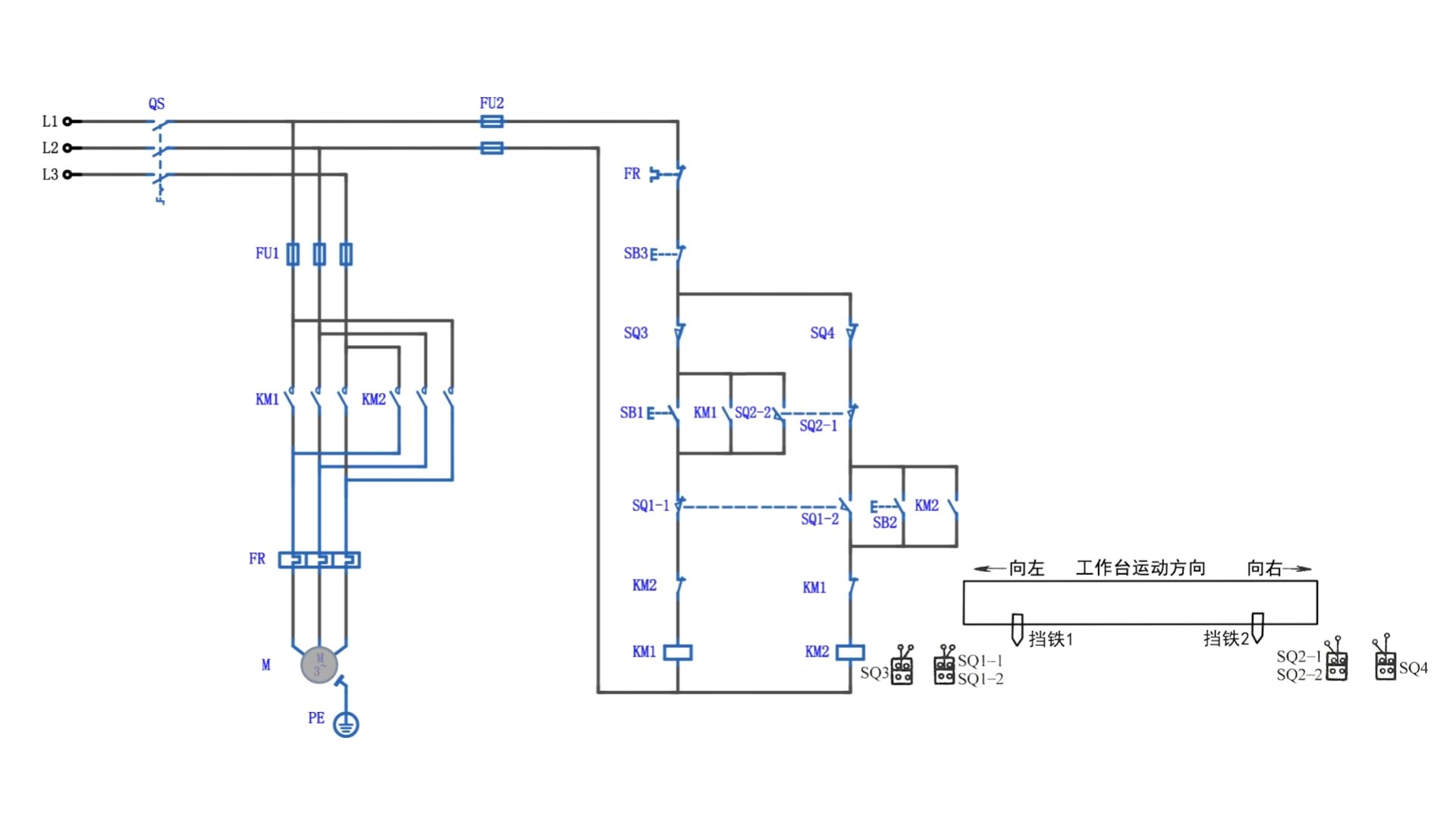 双向运行控制回路