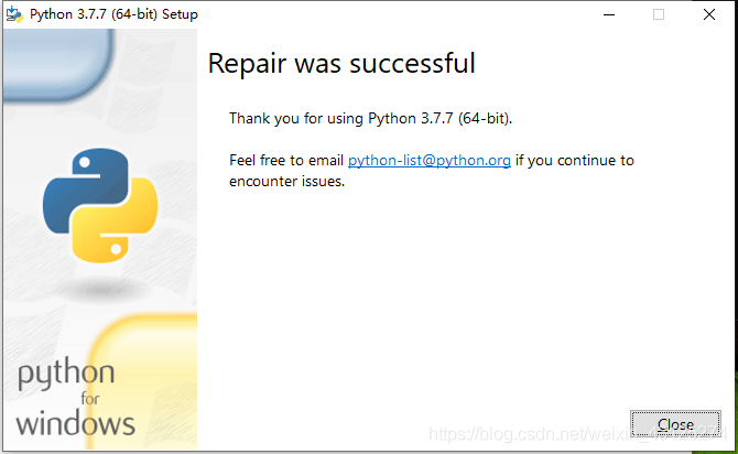 python 提示No Python 3.7 installation was detected以及0x80070643 安装时发生严重错误 ...