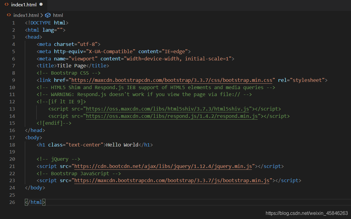 VSCode Bootstrap使用方法_vscode中的bootstrap-CSDN博客