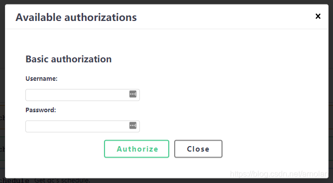 flask-restplus框架swagger页面的Authorizations认证登陆功能