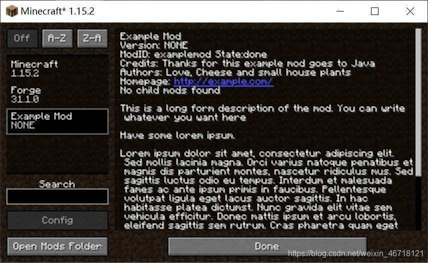 Minecraft Mod开发环境搭建 Minecraft 1 15 2 Forge 31 1 0 Vapourc的博客 Csdn博客 Minecraft Mod开发