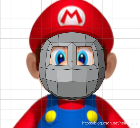 Blender图解教程:高仿版超级马里奥(二)头部建模(附模型下载)游戏开发,马里奥开发游戏的老王-