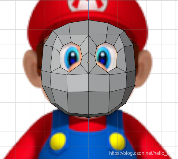 Blender图解教程:高仿版超级马里奥(二)头部建模(附模型下载)游戏开发,马里奥开发游戏的老王-