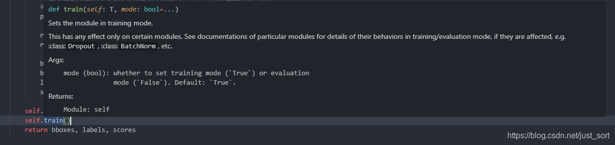 可以看到model.train和model.eval受到网络里面BN和Dropout的影响