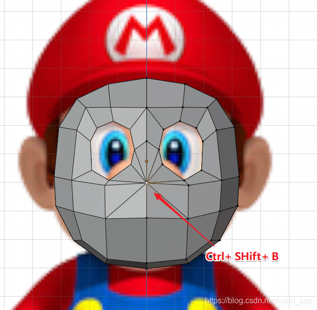 Blender图解教程:高仿版超级马里奥(二)头部建模(附模型下载)游戏开发,马里奥开发游戏的老王-