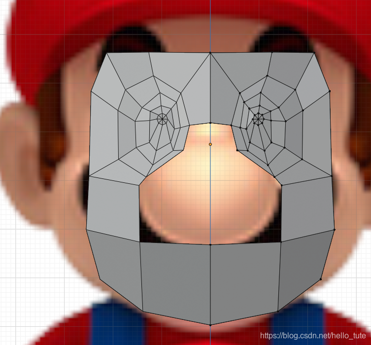 Blender图解教程:高仿版超级马里奥(二)头部建模(附模型下载)游戏开发,马里奥开发游戏的老王-