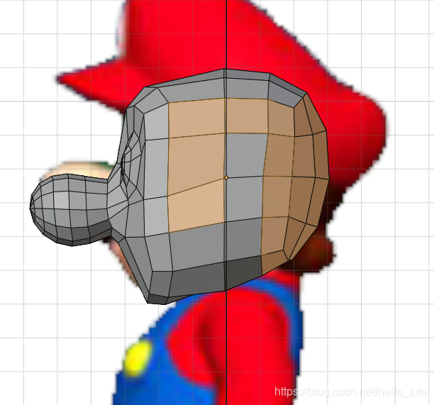 Blender图解教程:高仿版超级马里奥(二)头部建模(附模型下载)游戏开发,马里奥开发游戏的老王-