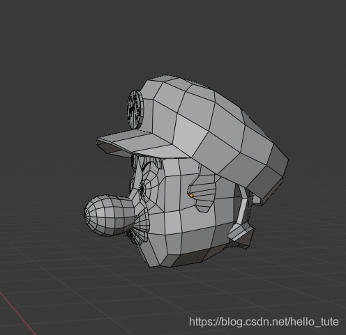 Blender图解教程:高仿版超级马里奥(二)头部建模(附模型下载)游戏开发,马里奥开发游戏的老王-