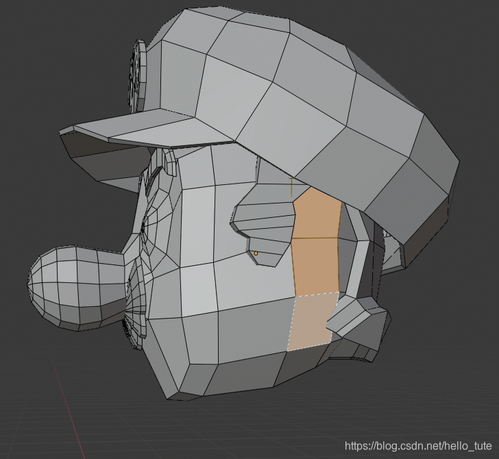 Blender图解教程:高仿版超级马里奥(二)头部建模(附模型下载)游戏开发,马里奥开发游戏的老王-