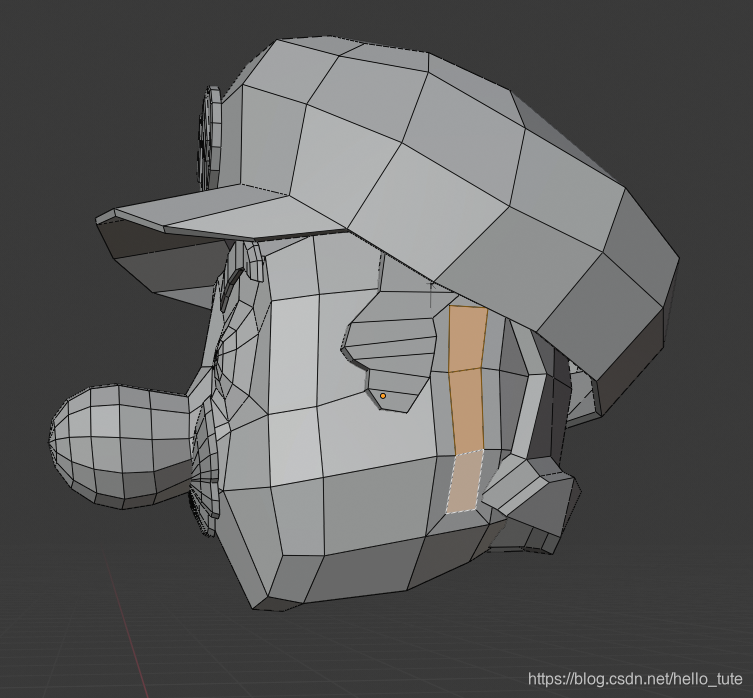 Blender图解教程:高仿版超级马里奥(二)头部建模(附模型下载)游戏开发,马里奥开发游戏的老王-