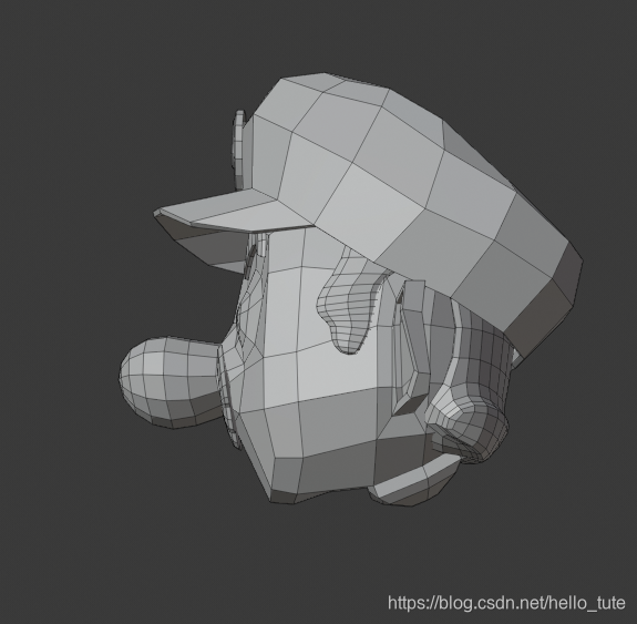 Blender图解教程:高仿版超级马里奥(二)头部建模(附模型下载)游戏开发,马里奥开发游戏的老王-