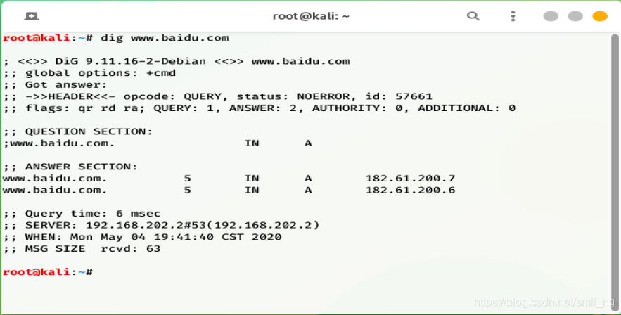 dig详细使用教程运维smling的博客-