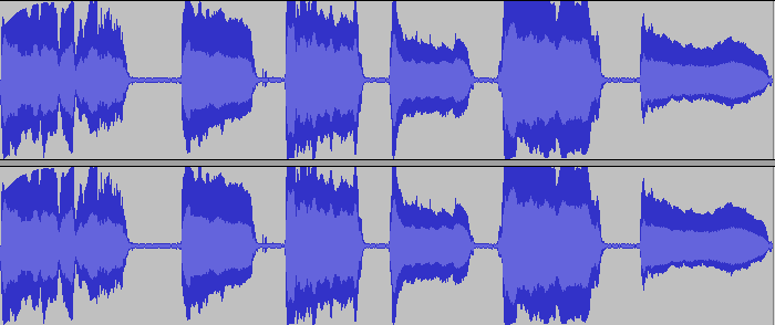 录制的几段普通的声音信号