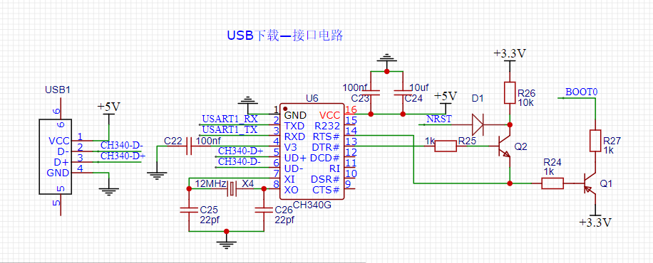 初学STM32对于电路原理图之浅识（MCU，程序烧录模块电路）嵌入式SilhouetteLin的博客-