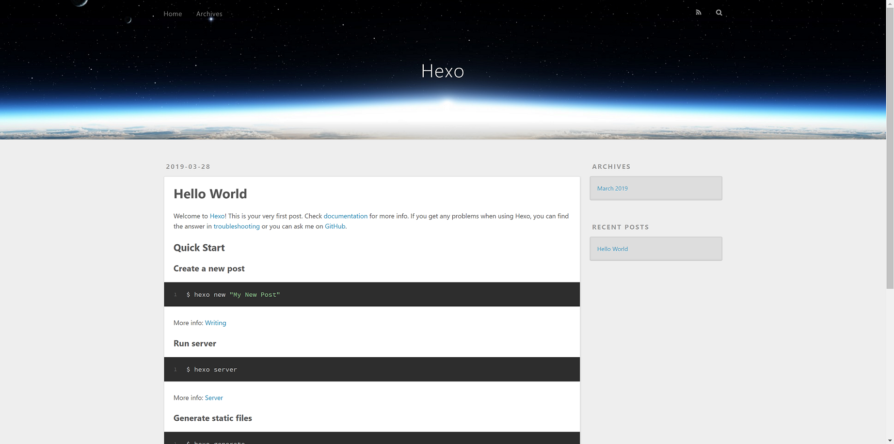 Hexo + Github + 域名php许浑的博客-