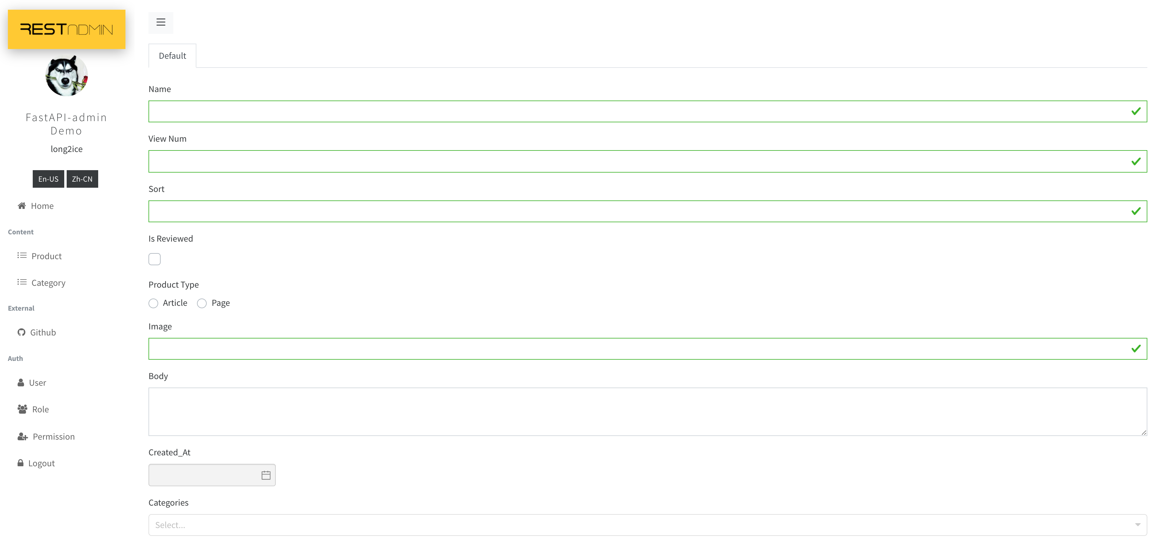 Fastapi Admin, quickly build a management background based on fastapi ...