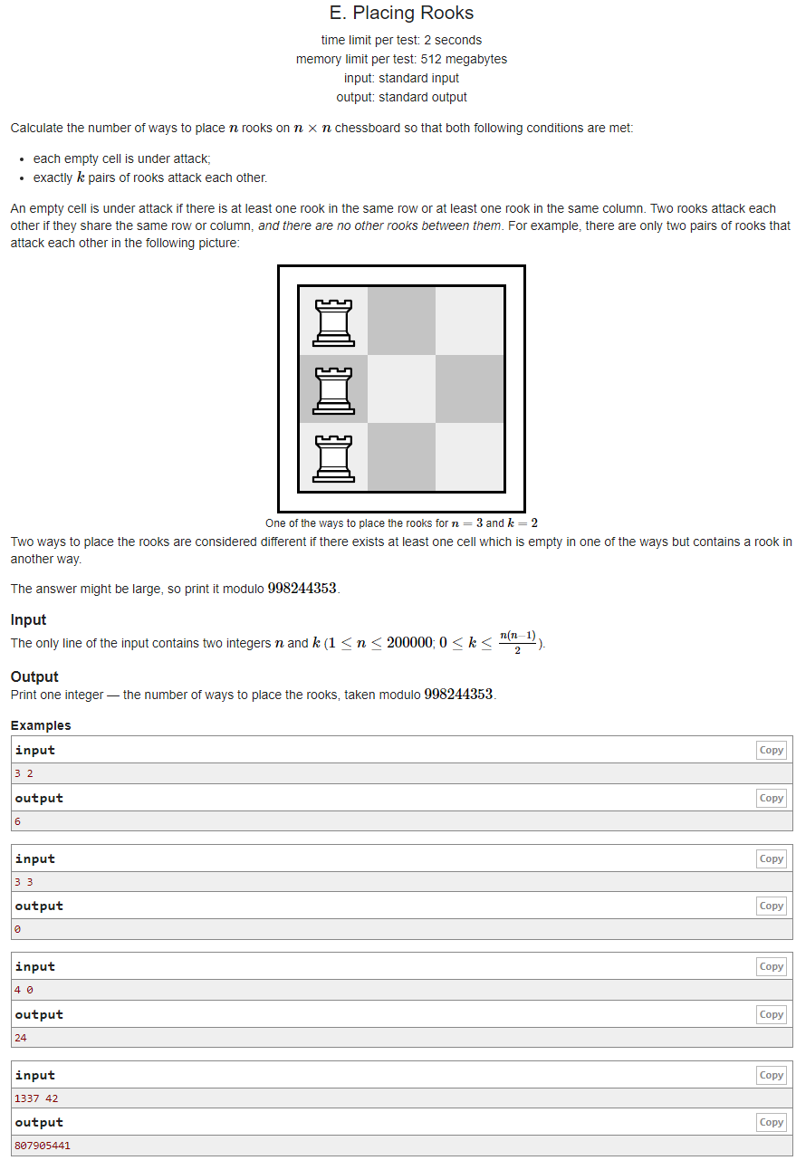 Problem - 1342E - Codeforces