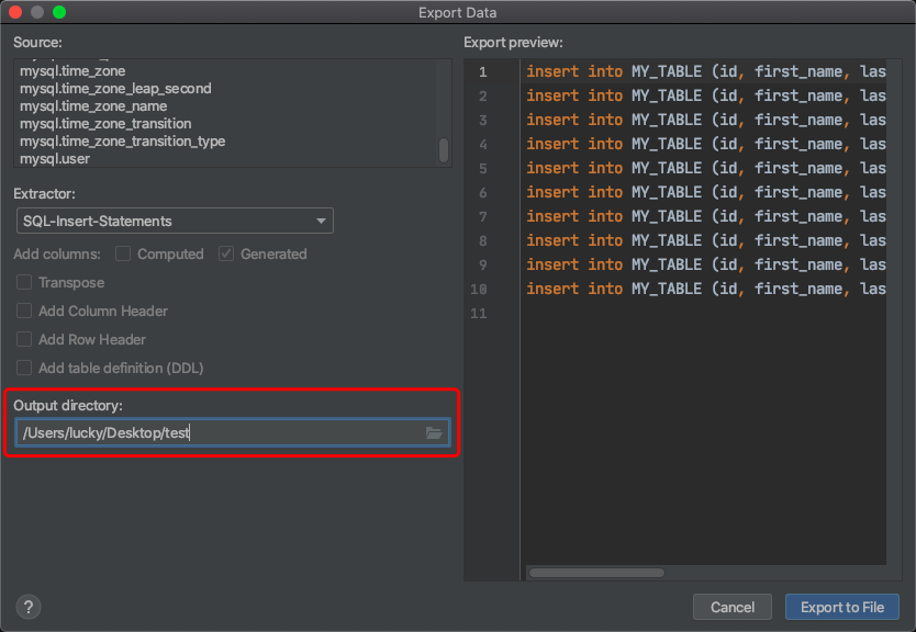 DataGrip export data - Programmer Sought