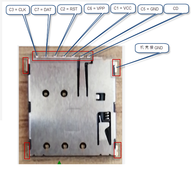 tf卡座引脚图图片