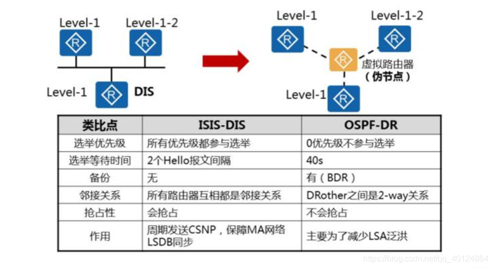 isis的DIS的DR区别