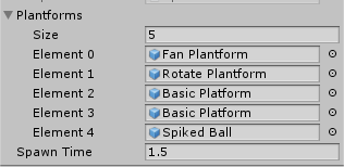 图4.2 PlatformList设置