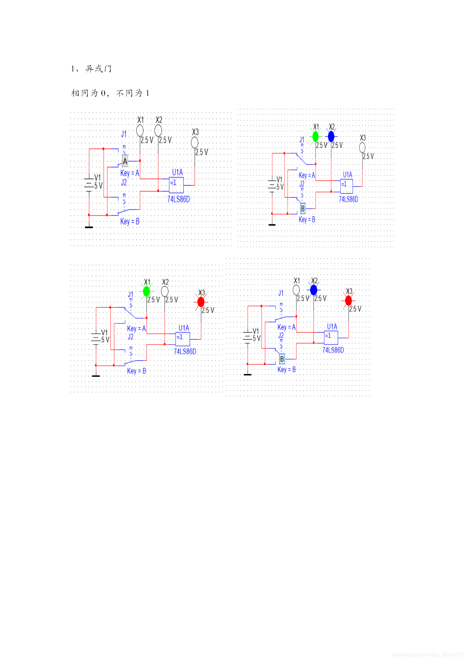 Multisim仿真实现门逻辑_异或门_异或门仿真电路图muli-CSDN博客