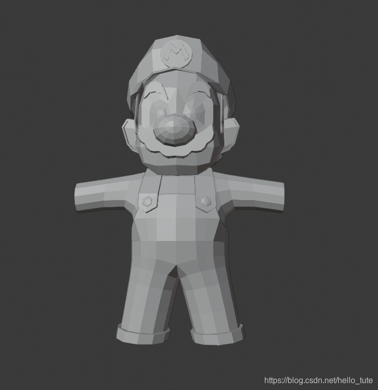 Blender图解教程:高仿版超级马里奥(三)身体建模(5月7日更新 附模型下载)blender,游戏开发开发游戏的老王-