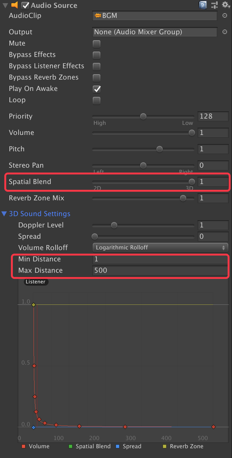 Unity中实现声音的近大远小游戏L的博客-