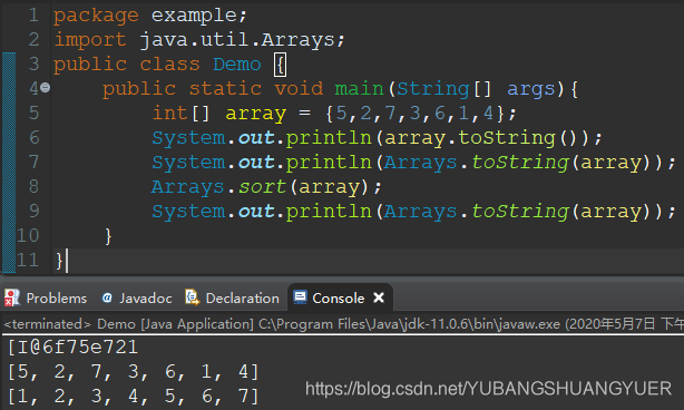 Java中Arrays.toString(a)与a.toString()的区别_java.util.arrays.tostring(a)什么 ...