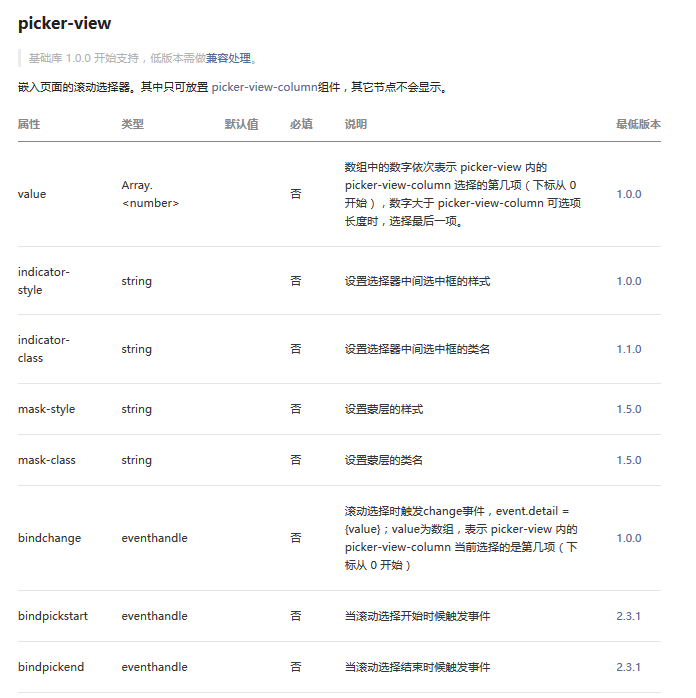 微信小程序:Picker-View与Picker-View-column的使用_.uni-picker-view-content.picker ...