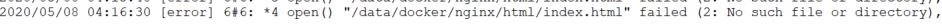 docker 安装nginx配置静态文件404