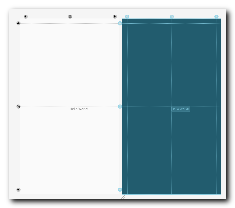 【约束布局】ConstraintLayout 引导线 Guideline 约束 ( 简介 | 可视化操作 | 属性 | 水平引导线 | 垂直引导线 | 开始结束尺寸 | 百分比位置 | 约束组件 )