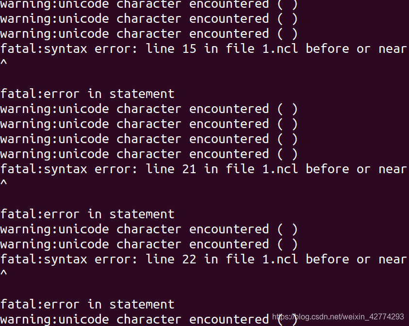 Warning Unicode Code NCL报错“”warning:unicode character encountered ( )”的处理方法-CSDN博客