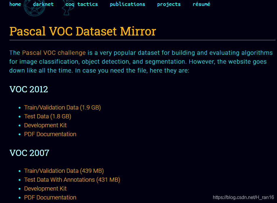 Pascal Poc Pascal VOC2012数据集下载_pascal voc2012下载-CSDN博客