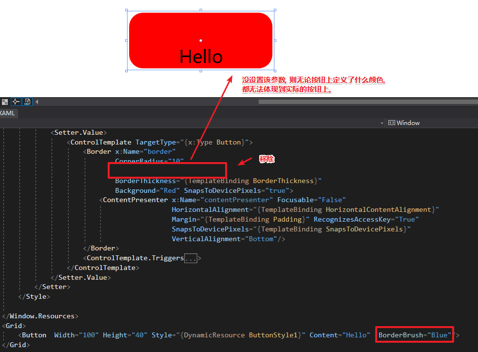 [外链图片转存失败,源站可能有防盗链机制,建议将图片保存下来直接上传(img-INffCmmc-1589003929536)(C:\Users\pc02101\Desktop\WPF学习笔记\无TemplateBinding.png)]