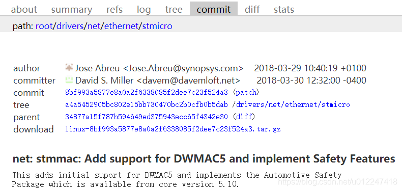 dwmac ethernet driver(stmmac)git在路上-