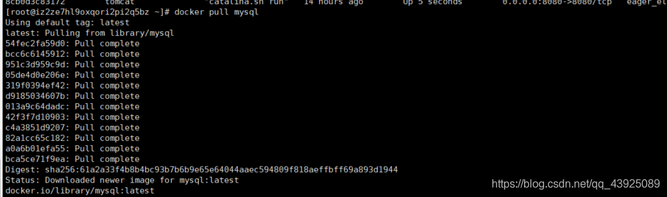在阿里云服务器的docker上安装mysql并远程连接运维qq43925089的博客-