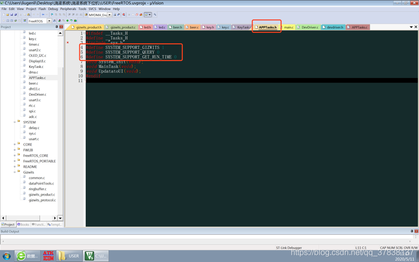 机智云接入教程(基于FreeRTOS)操作系统qq37838137的博客-