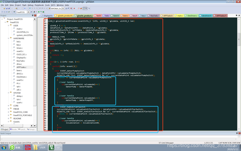 机智云接入教程(基于FreeRTOS)操作系统qq37838137的博客-