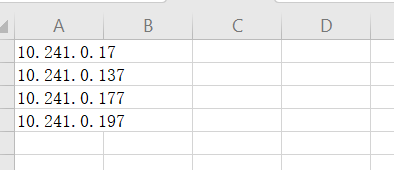 ip地址存入csv