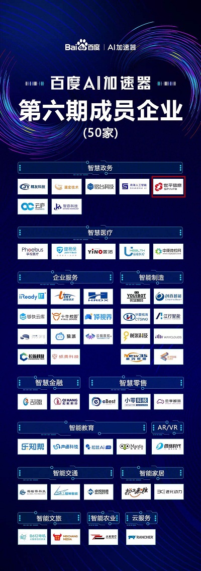 世平信息入驻百度AI加速器大家庭！开启AI与数据安全加速之旅