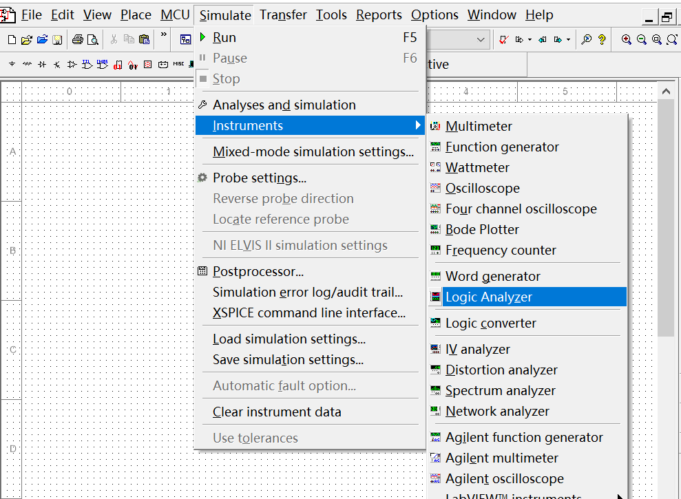 Multisim如何产生和分析逻辑信号（01信号）？_logic analyzer multisimCSDN博客