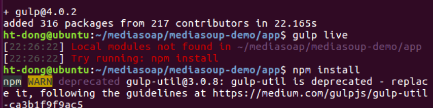 mediasoup在Ubuntu下部署及搭建mediasoup-demo测试wo的博客-