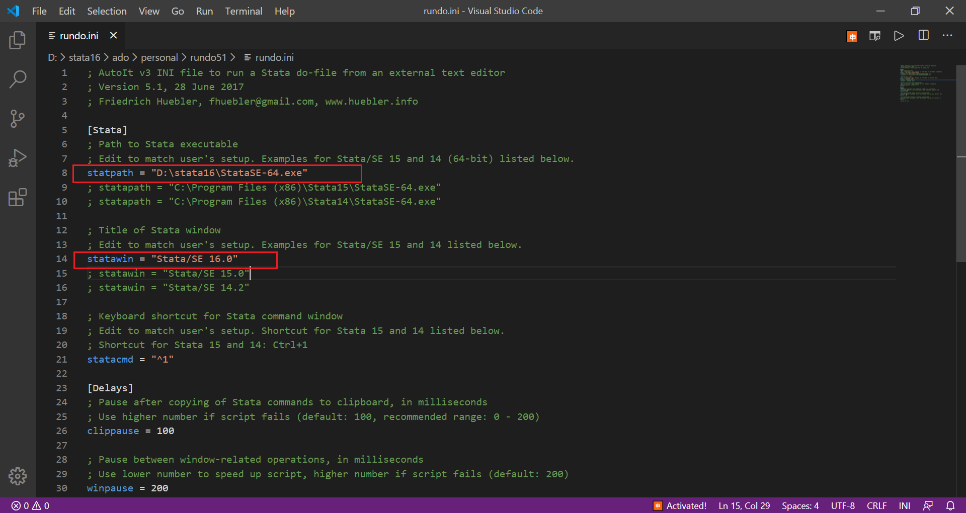 Edit and run stata's do-file in VS Code - Programmer Sought