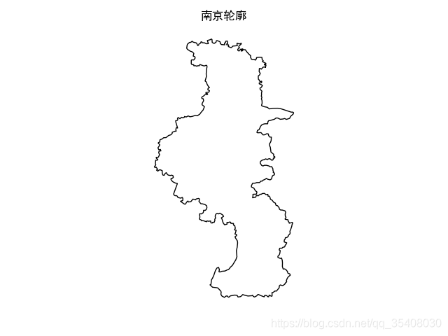 南京地图轮廓