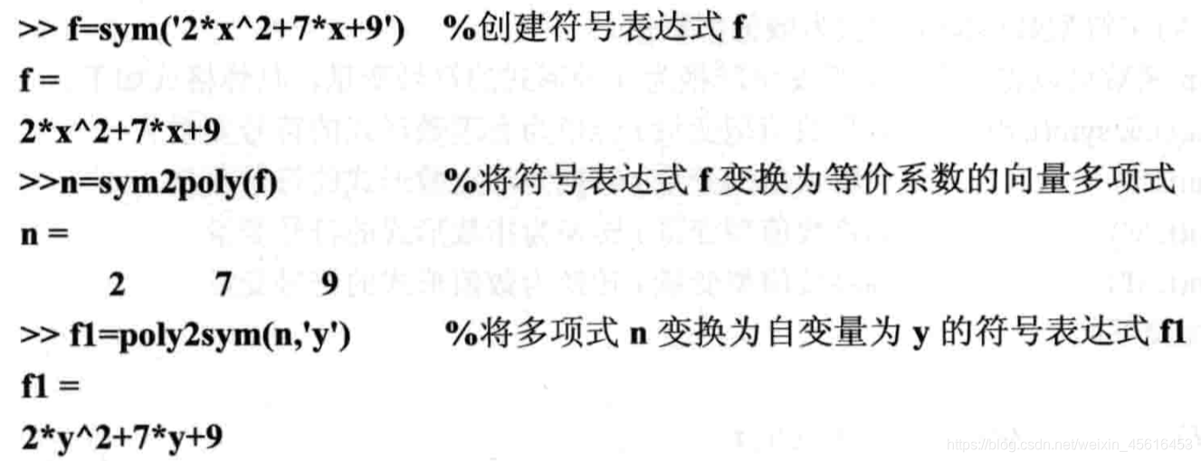 《MATLAB实用教程》第四章:符号运算——符号变生成、符号变量的基本操作_sym 转变到 double-CSDN博客