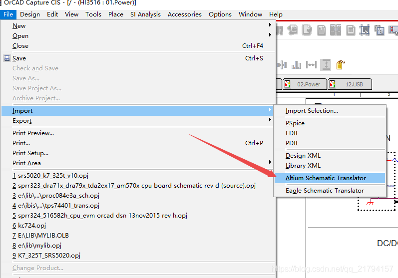 OrCAD Capture CIS 17.2导入Altium Designer原理图_orcad导入ad原理图-CSDN博客